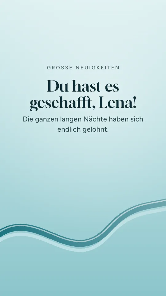 Story-Stil Große Neuigkeiten mit dem Namen Lena