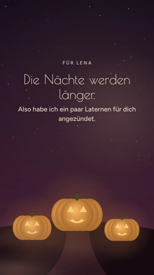 Story-Stil Laternenlauf mit dem Namen Lena