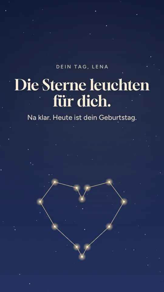 Story-Stil Sternennacht mit dem Namen Lena