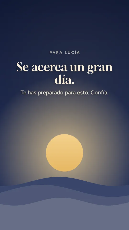 Estilo de historia Gran día, con el nombre Lucía