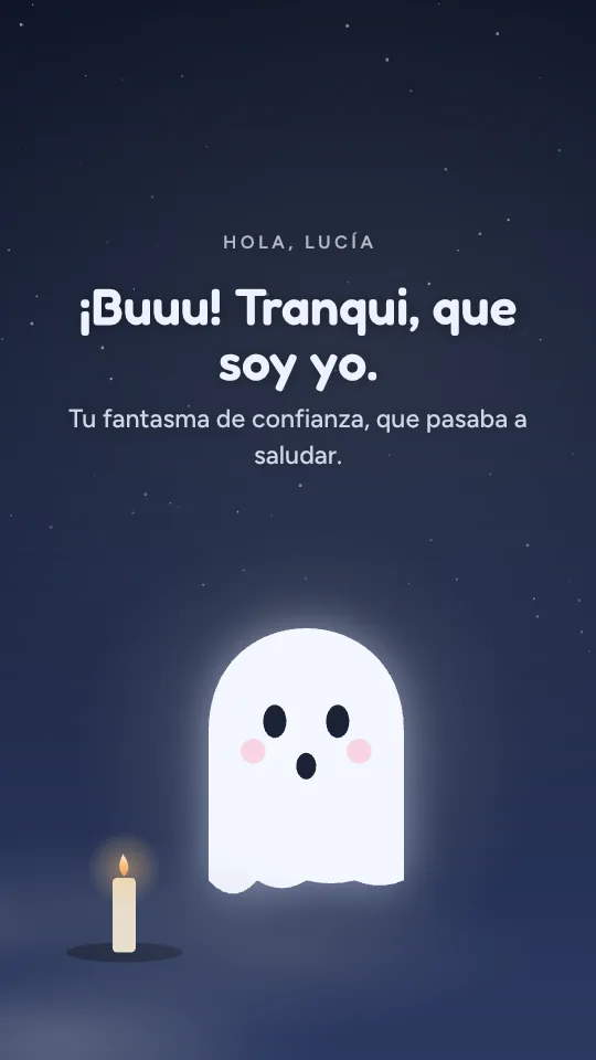Estilo de historia Fantasmita, con el nombre Lucía