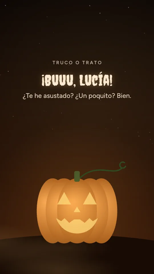 Estilo de historia Huerto de calabazas, con el nombre Lucía