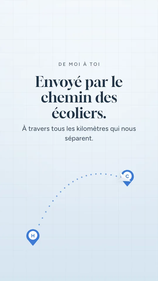 Style de story Avion en papier, avec le prénom Camille