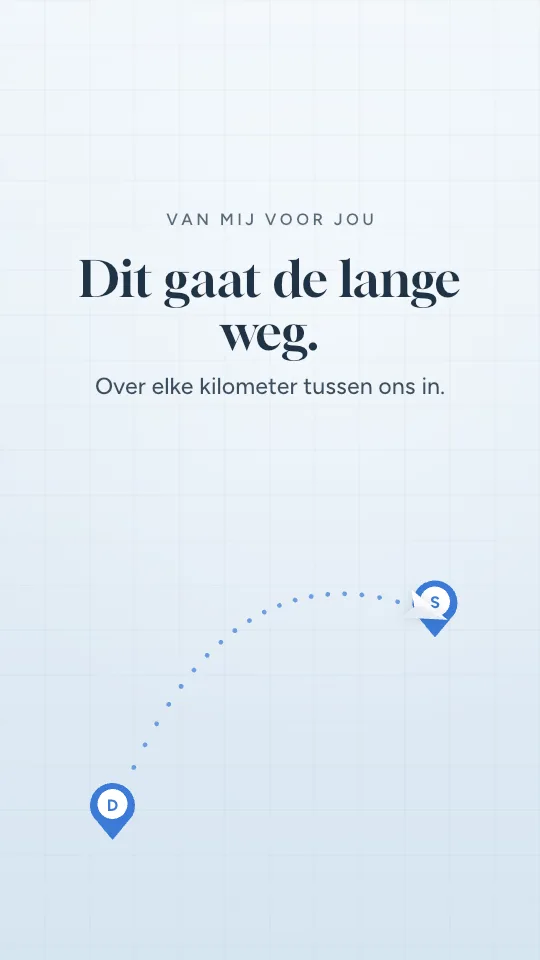 Storystijl Papieren vliegtuigje, met de naam Sanne