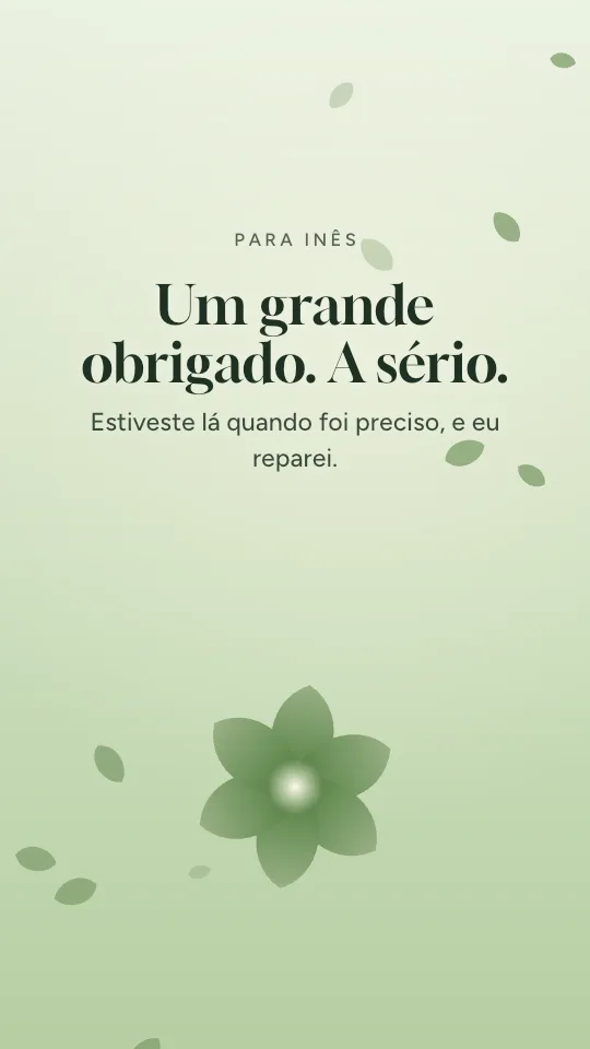 Estilo de story Prado, com o nome Inês